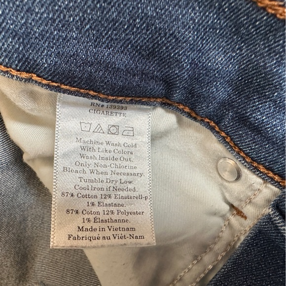 Everlane High Rise Slim Straight Ankle Button Fly Jeans - Picture 11 of 11